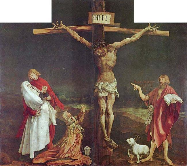 Matthias Grunewald The Crucifixion, central panel of the Isenheim Altarpiece. Spain oil painting art